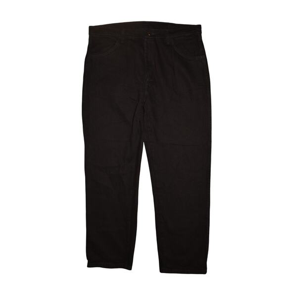 RUSTLER BY WRANGLER NEW $40 Black Heavyweight Denim Straight Leg Jean Men's 38 - Picture 1 of 4